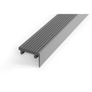Профиль противоскользящий для ступеней Alprofi ВПУ 09-1.2500.414 250 см ПВХ цвет серый