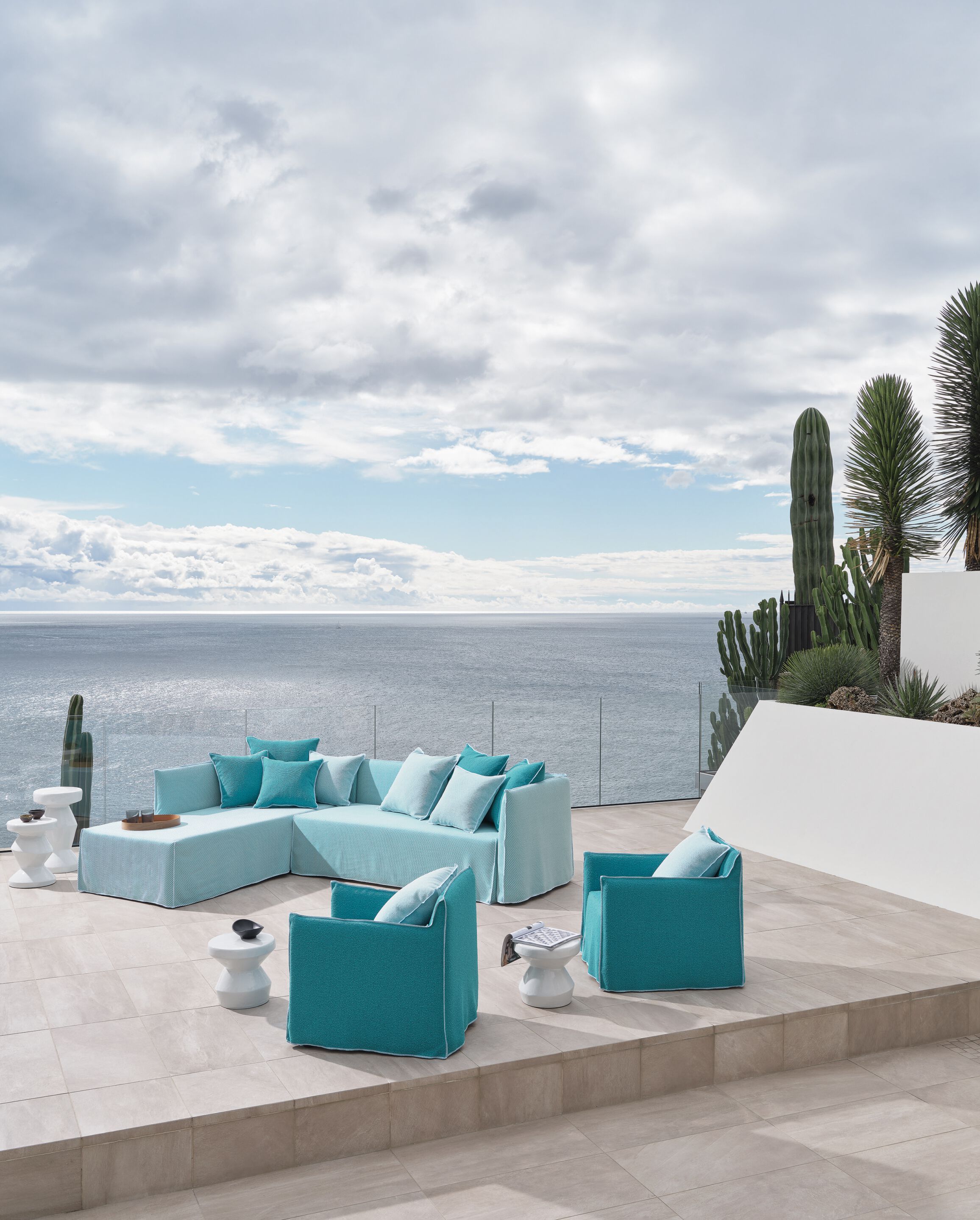 Тканевый модульный садовый диван Gervasoni Gervasoni Outdoor ARCH-00137696 - Вид №2