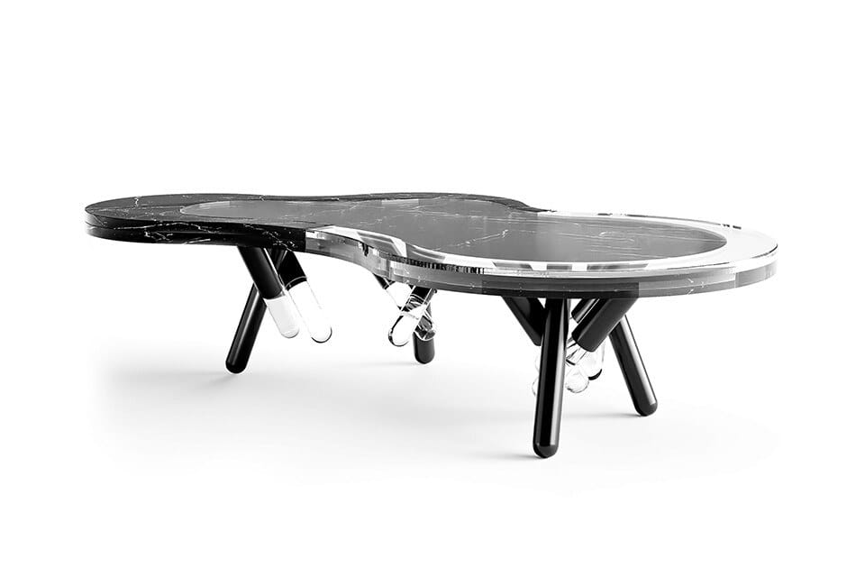 Мраморный низкий садовый столик Myface NESS ARCH-00110594 - Вид №6
