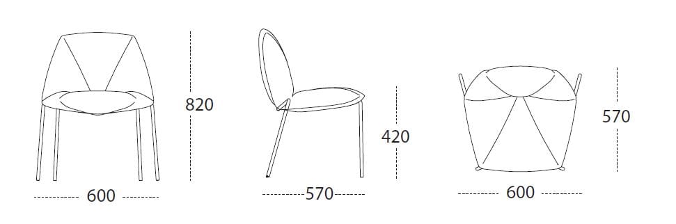 Мягкий стул Ronda Design Mantra ARCH-00146186 - Вид №8