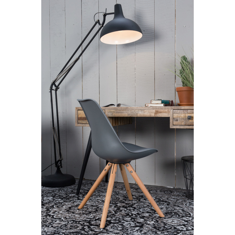 Стул Tryck темно-серый White Label Living 1100279 - Вид №1