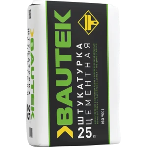 Штукатурка цементная Bautek 25 кг