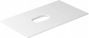 Полка керамическая с отверстием SX-DX (двусторонняя) 81x46 Белый  2051MT GALASSIA Tabulae