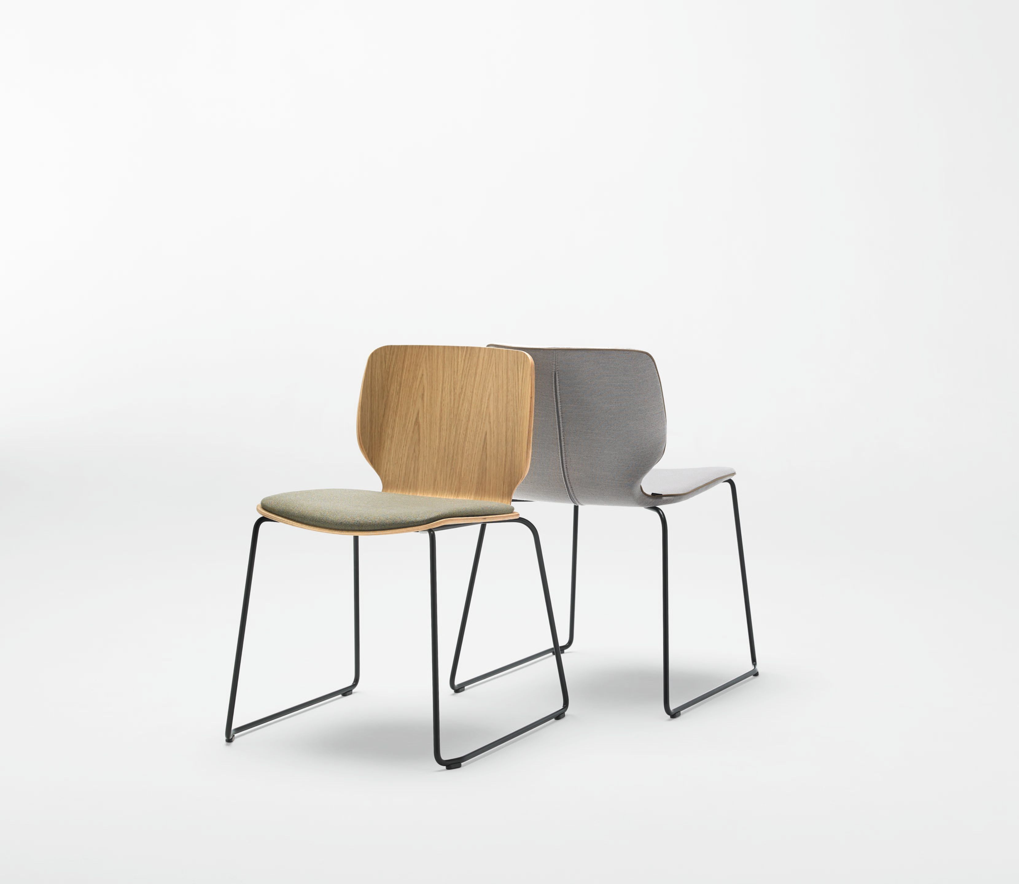 Штабелируемый стул из шпона с мягким сиденьем INCLASS Nim ARCH-00072143 - Вид №3