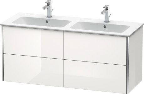 XS417503838 Тумбочка подвесная XSquare #XS4175 1280 x 478 мм Доломитово-серый глянцевый лак Duravit - Вид №2