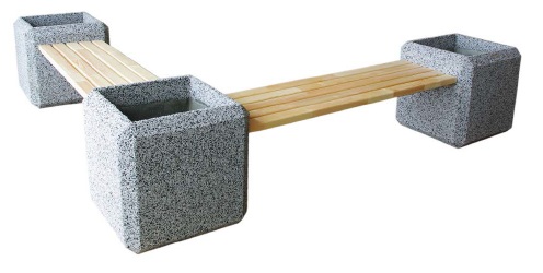 11523 БАРБАРА ДАБЛ, скамья из бетона LAB.Space  - Вид №1