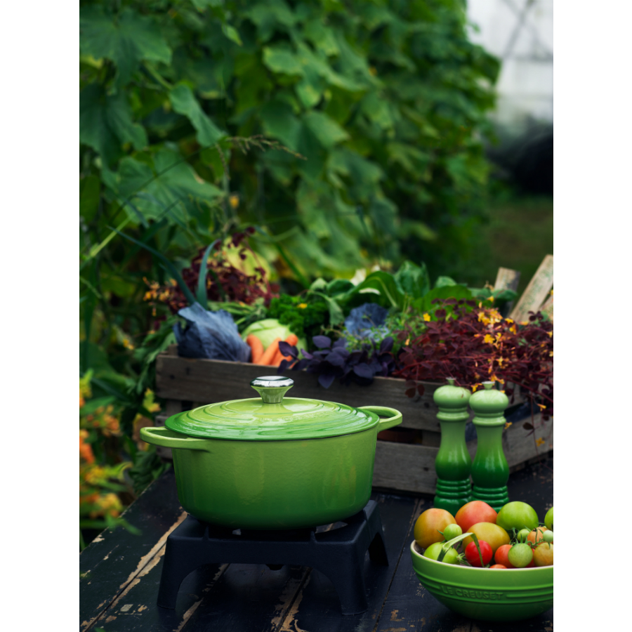 Кастрюля чугунная Le Creuset, Ø24 см, зеленая 21177244262430 - Вид №5