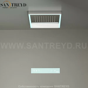 Effegibi FEELGOOD.2 Потолочный душ с сенсорной панелью управления хромированный сатин PP50000045