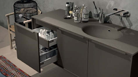 MANHATTAN 9 Комплект мебели cm 152,4 Berloni Bagno 42968 - Вид №3