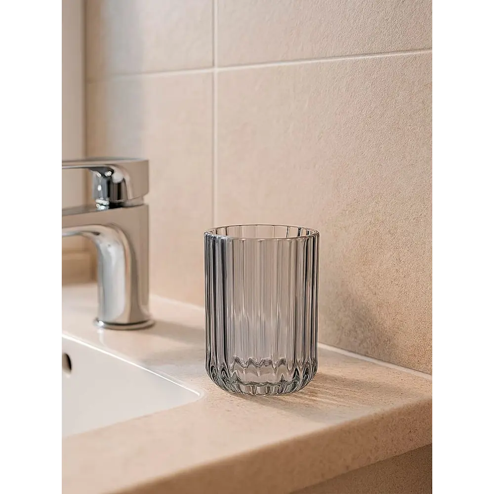 Стакан для щеток шерон стекло черный Santreyd STLM-2045632 - Вид №2