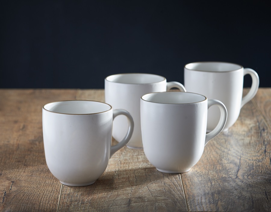 Набор из 4 кружек кремовый 450 мл Classic MASON CASH CLASSIC 00-3863497 Белый - Вид №1