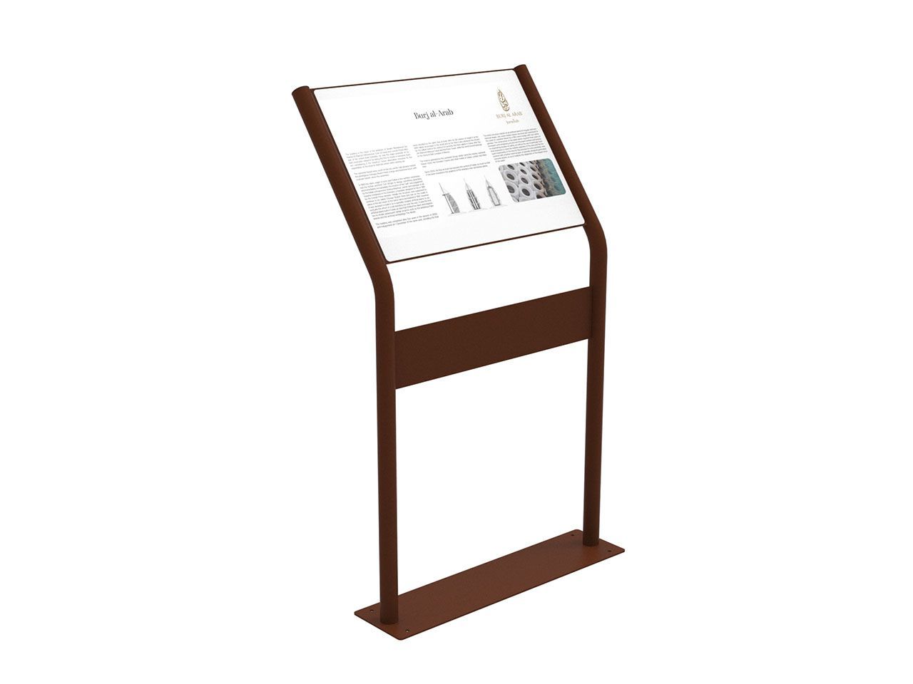 Оцинкованная сталь общественное пространство пюпитр Lazzari FERRARA ARCH-00132169 - Вид №7