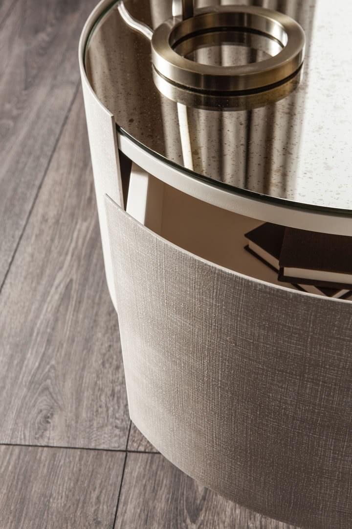 Cantori Круглая прикроватная тумбочка из металла с ящиками Mirto sun-id-1404830 - Вид №4