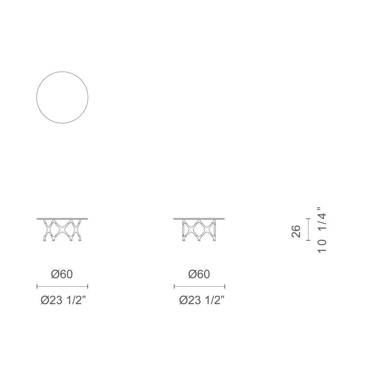 Круглый журнальный столик из ламината CAPPELLINI X TABLE SYSTEM LIDO ARCH-00090708 - Вид №2