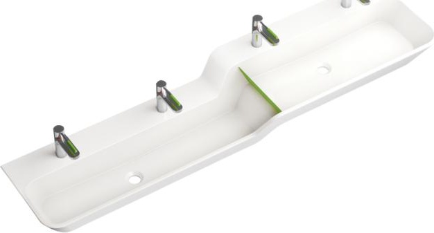 950.12.308 Несколько умывальников с градуированной высотой HEWI Waschtische  - Вид №2