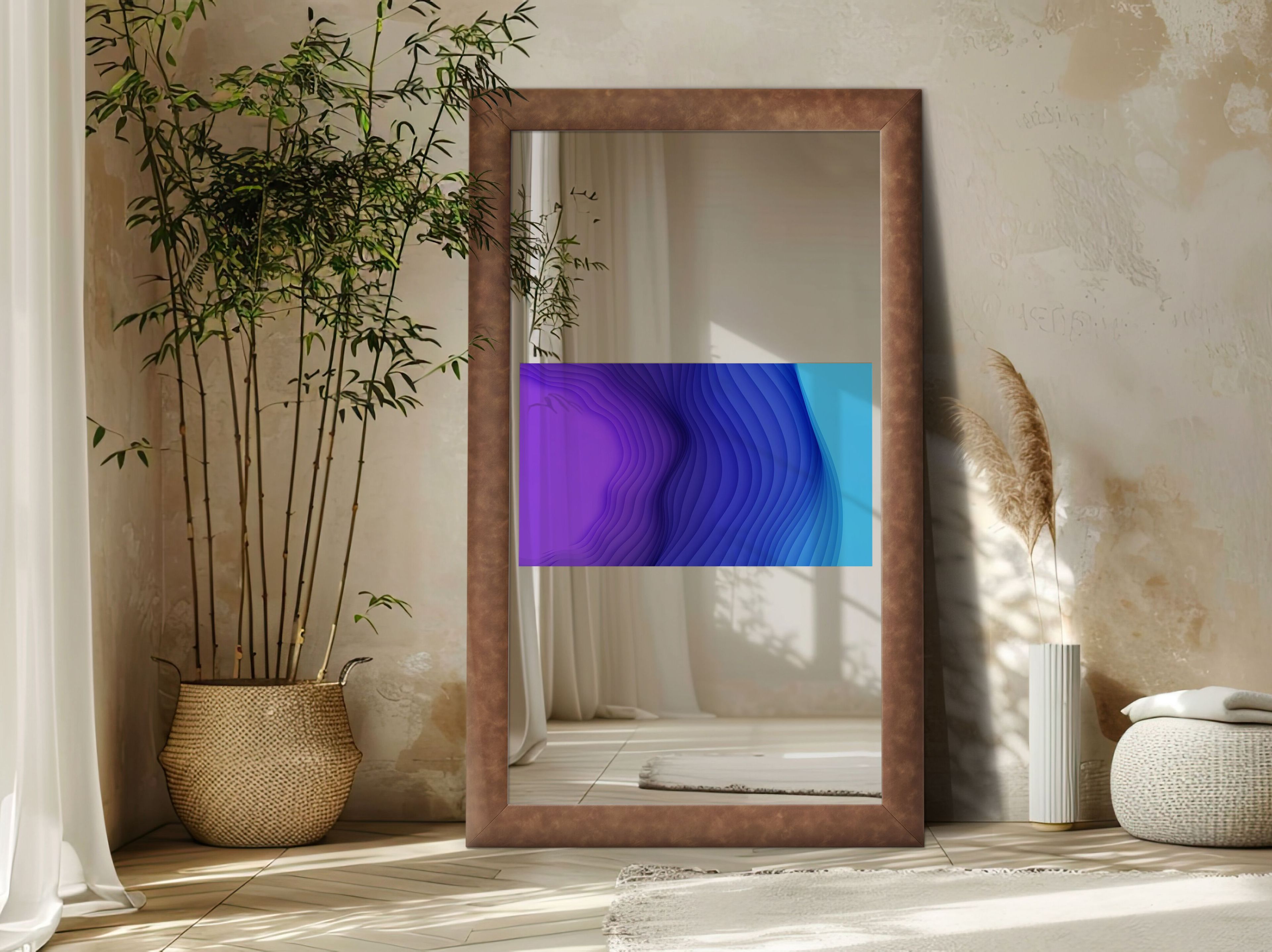 Прямоугольное напольное зеркало со встроенным отсеком для телевизора NEOD Venus ARCH-00145861 - Вид №2