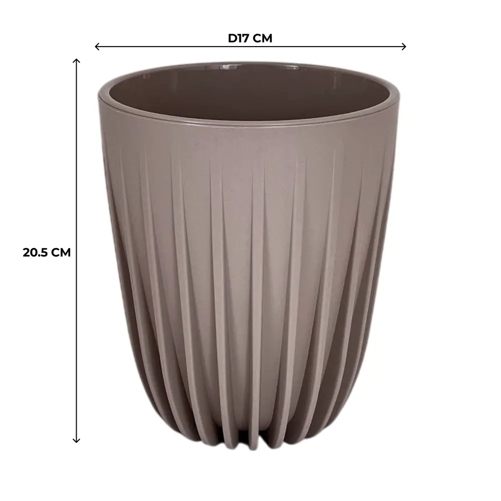 Кашпо Evergreen Design Сигма 19x19x23 см v4.4 л пластик фраппе 89452965 STLM-2200308 - Вид №2