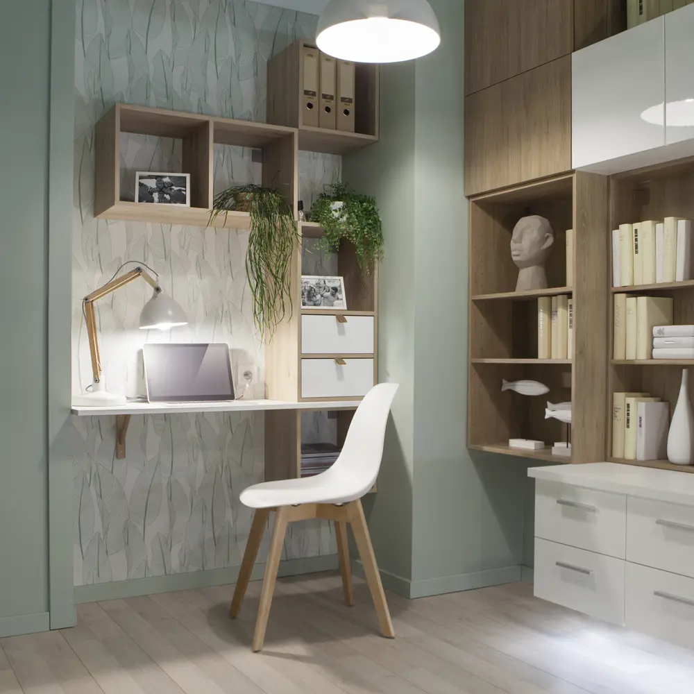 Стеллаж Spaceo KUB 1 секция 36x36.1x31.7 см ЛДСП цвет гикори джексон STLM-2159805 - Вид №7