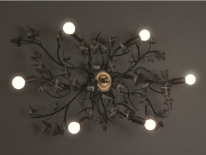 Железный потолочный светильник