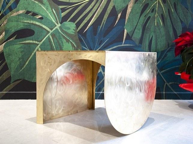 TrackDesign Прямоугольный журнальный столик из латуни  Itt07108  - Вид №4