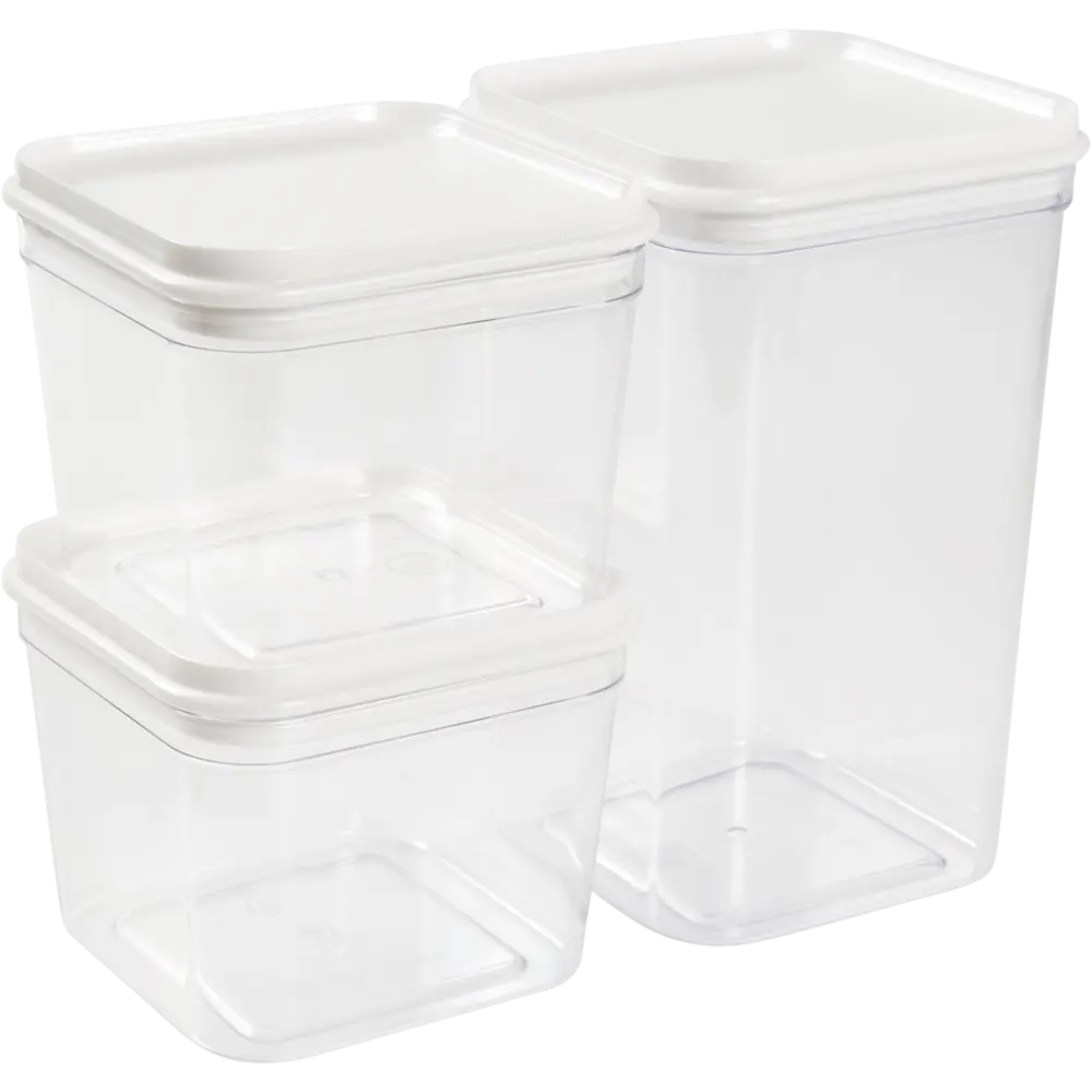 Набор контейнеров для хранения продуктов 0.6/0.6/1.3 л Santreyd STLM-2150695 - Вид №1