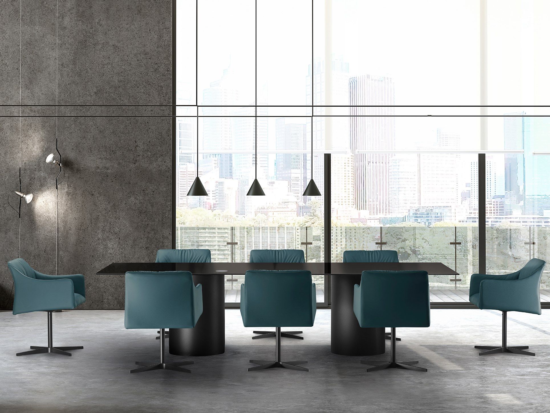 Круглый Хрустальный стол с металлическим основанием EFORMA Cilindro ARCH-00087419 - Вид №1