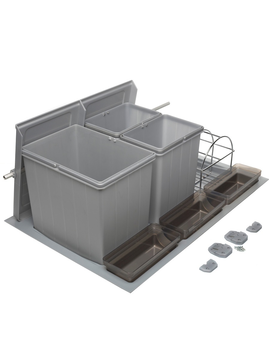 Система сортировки мусора Omega Duet/Top 800/31 Metallic Grey NAVAKO 10119 - Вид №2