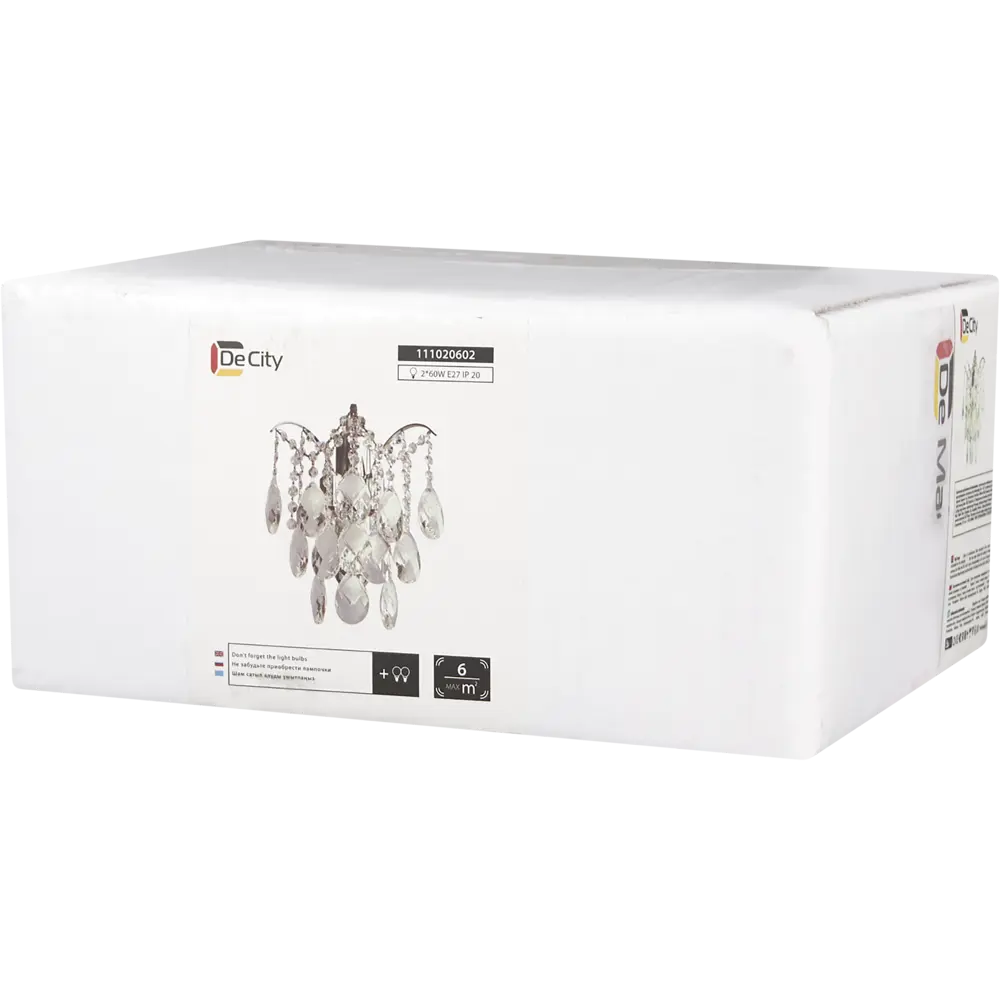 Бра «Бриз 7» E27х2 60 Вт цвет хром DE CITY STLM-2109113 - Вид №5