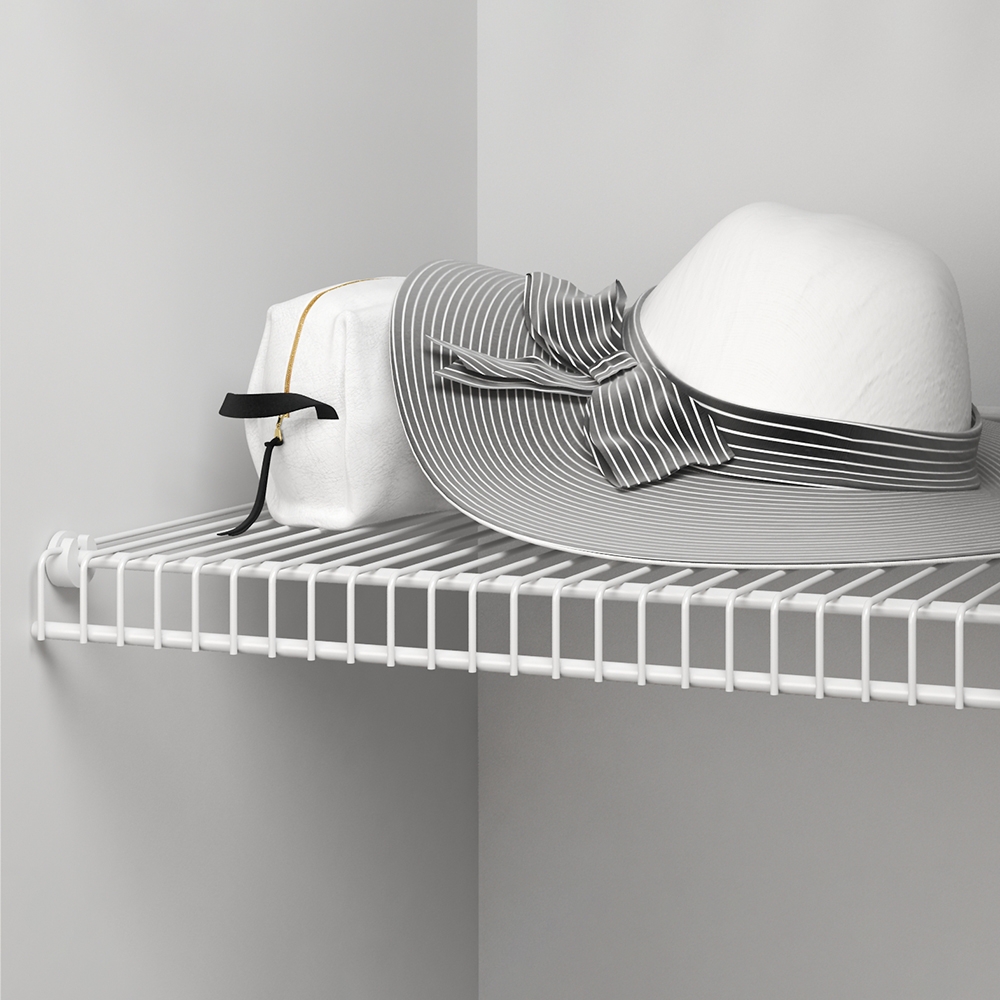 Проволочная полка , 462x556 мм, белый LJPS0620 Public Steel Россия  - Вид №2