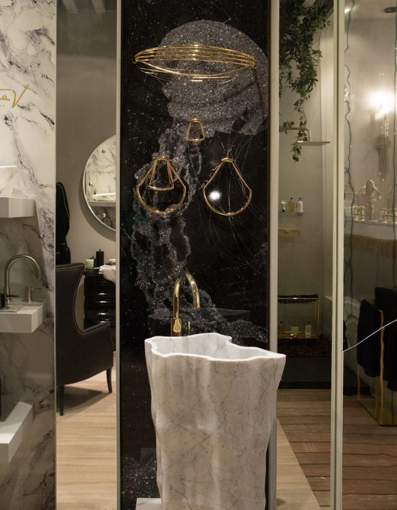 Eden Stone Напольная раковина стоящая прямоугольная Covethouse  - Вид №7