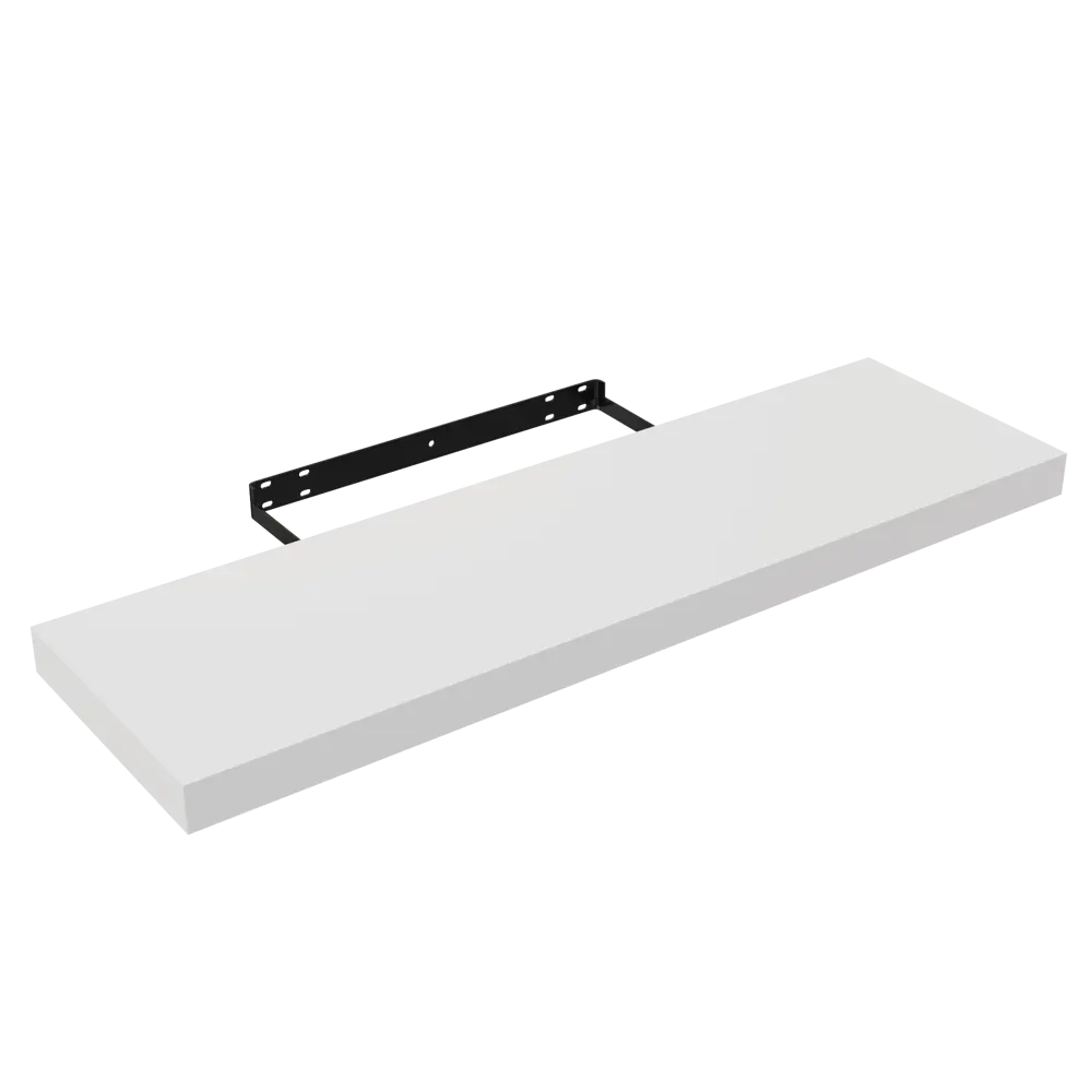 Полка настенная Spaceo White 80x23.5 см МДФ цвет белый STLM-2164451 - Вид №4