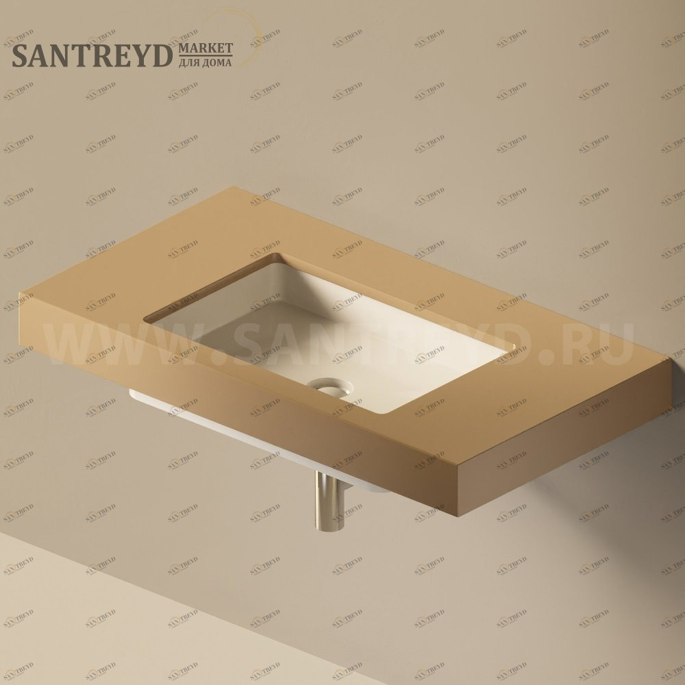 Столешница с отверстием под раковину FLY коричневая Ceramica Flaminia FY60SP9363