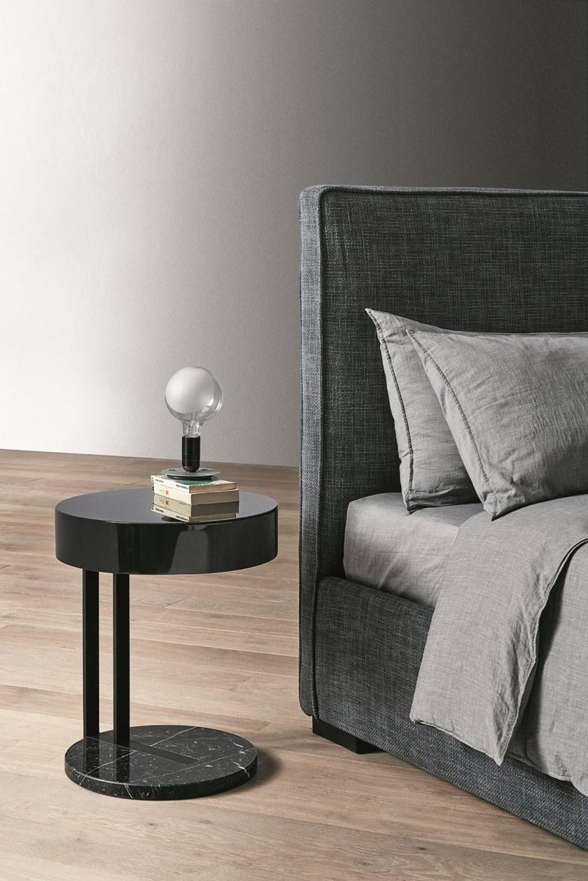 Meridiani Двуспальная кровать со съемным чехлом из ткани sun-id-1413582 - Вид №1