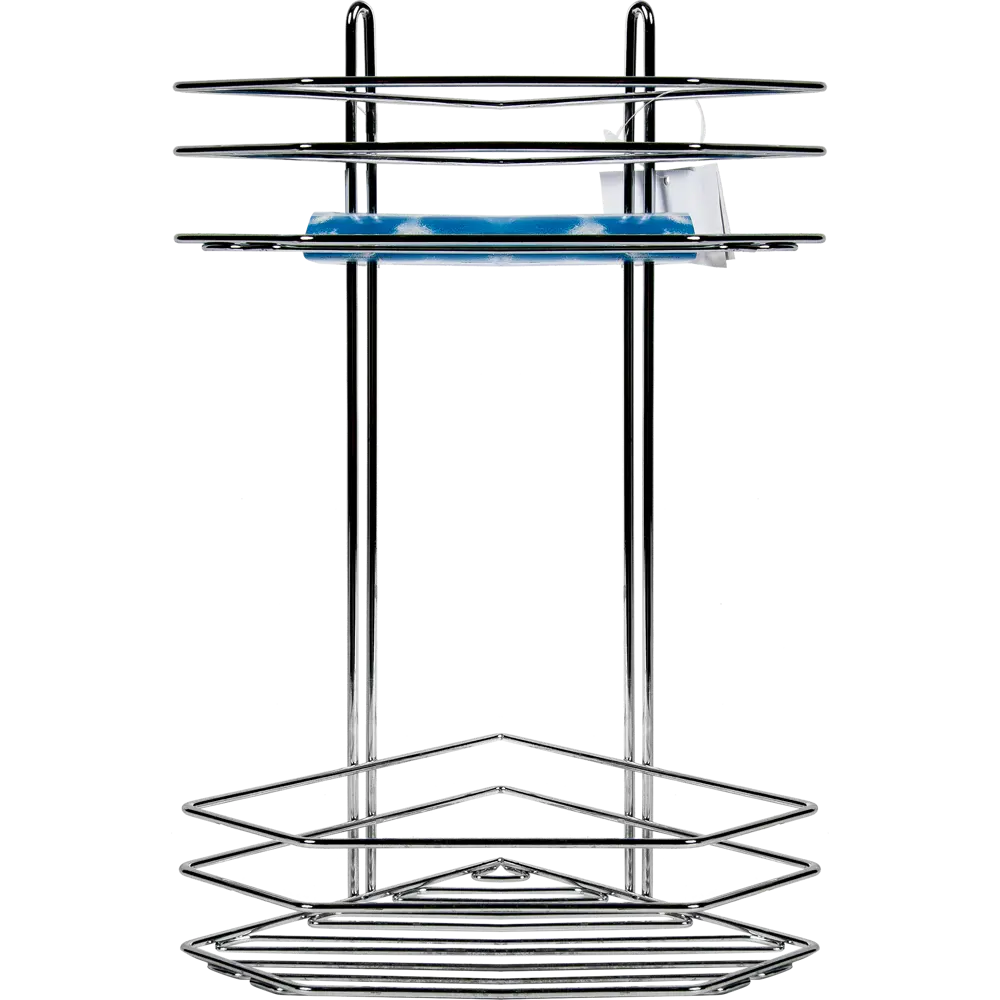Полка для ванной комнаты двухъярусная угловая хром Santreyd Без серии STLM-2104784 - Вид №3