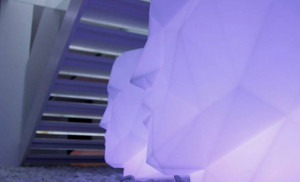 070498 Кашпо матовое светящееся LED RGBW Battery 42см Vondom Adan