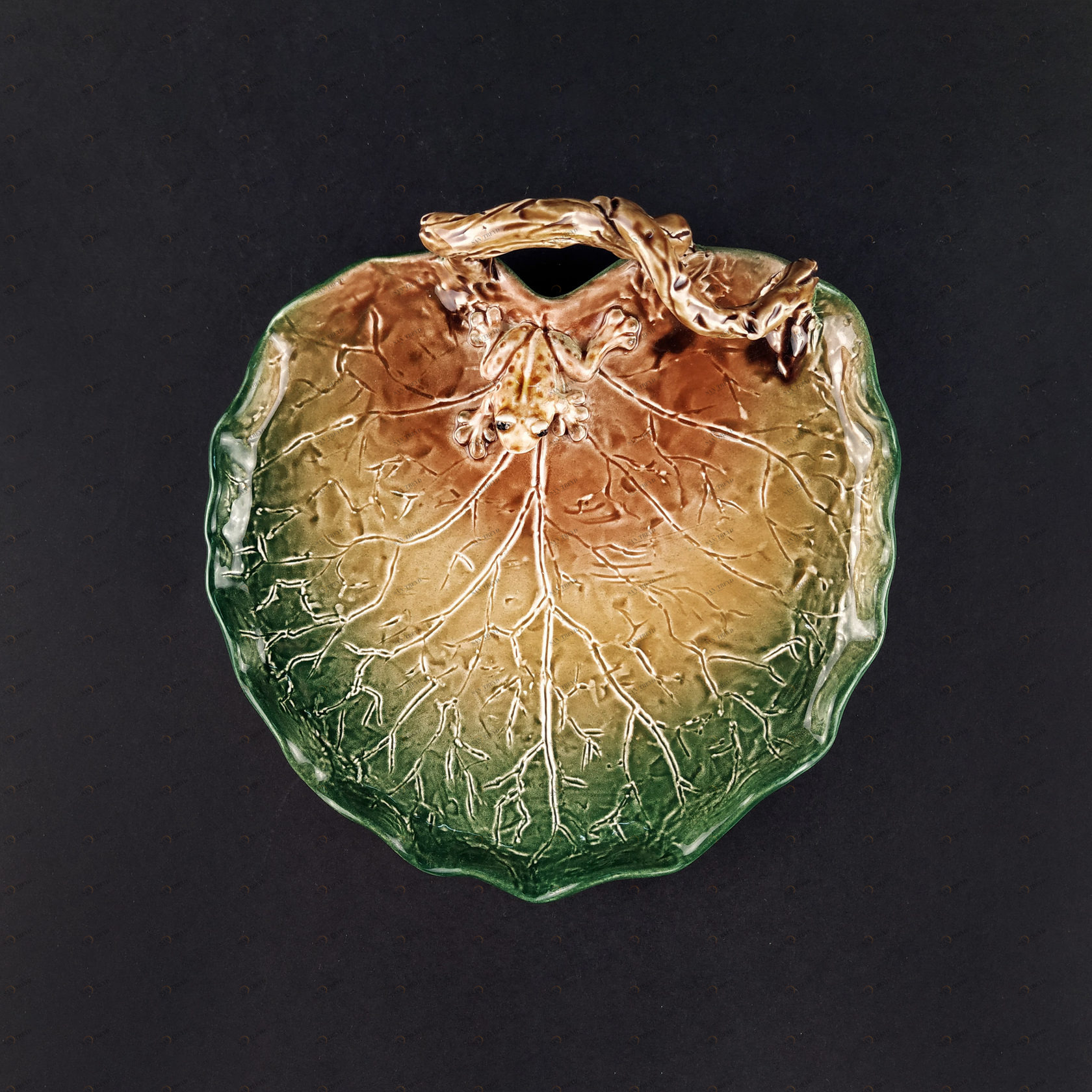 Блюдо дополнительное Зелено-оранжевый PROVANSFAIENCE sun-id-994488