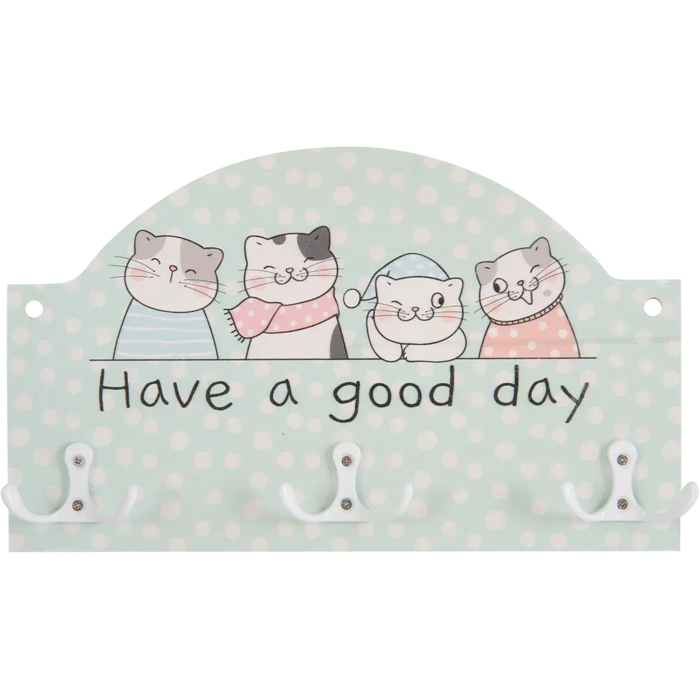 Ключница К1 Котики, дерево Santreyd STLM-2105936 - Вид №1