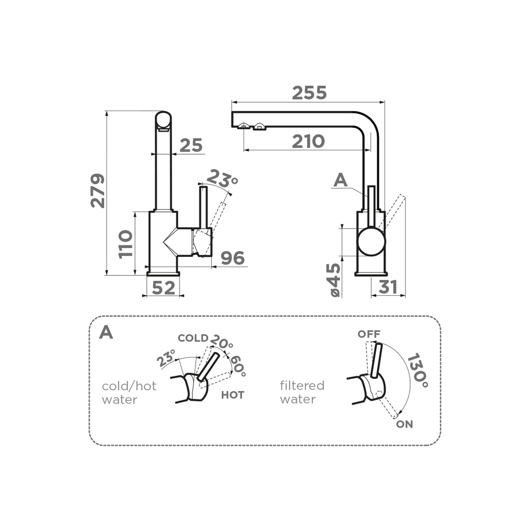 Смеситель для кухни Nakagawa 2 PLUS BN OMOIKIRI 4994342 - Вид №5