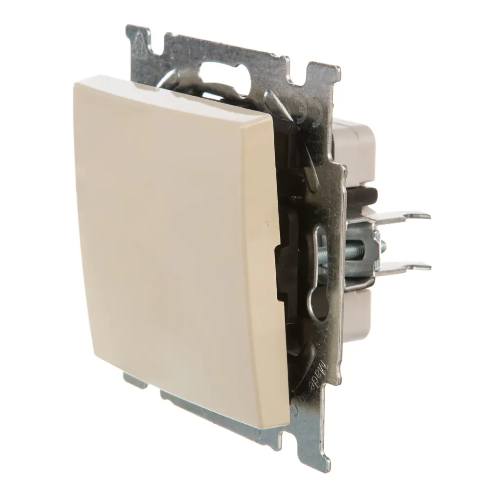 Выключатель встраиваемый ABB Basic 55 1 клавиша, цвет бежевый Basic55 STLM-2052024