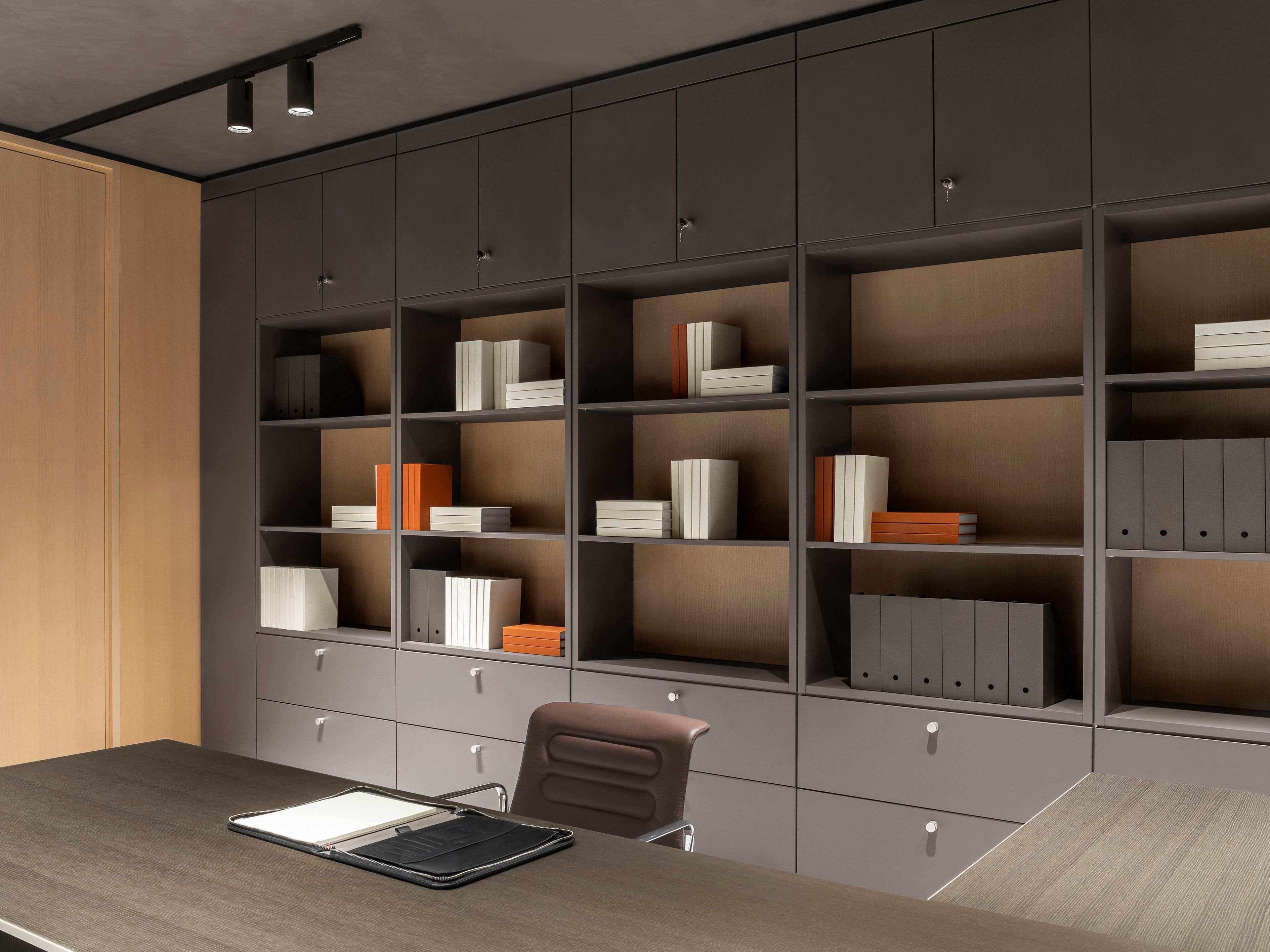 Высокий модульный офисный шкаф с ящиками Citterio программа 3 ARCH-00055751 - Вид №1