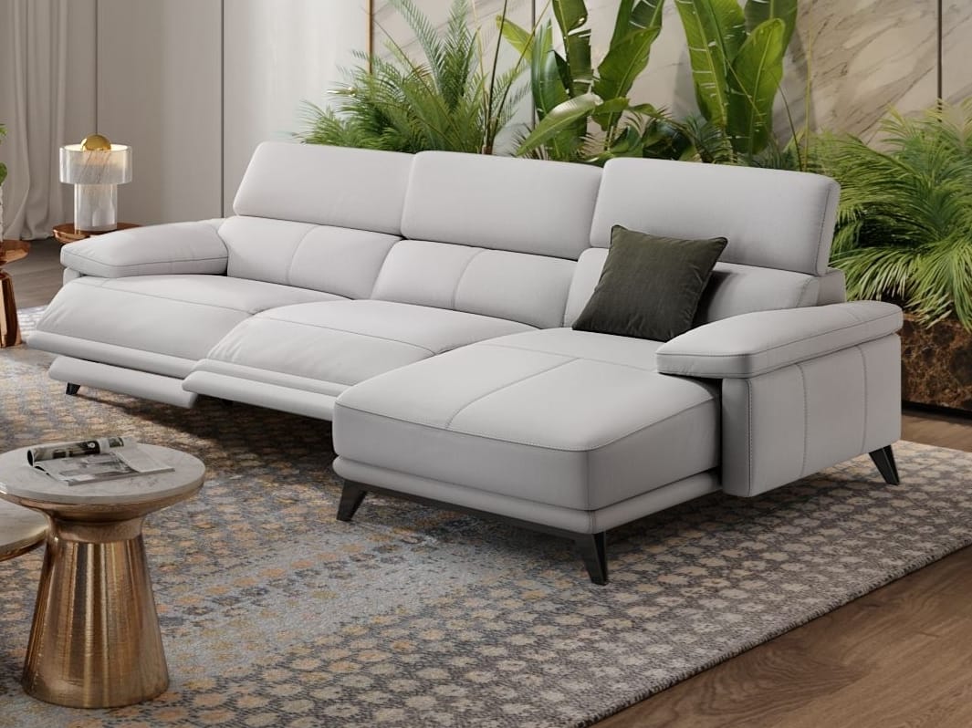 Кожаный диван с полуостровом Sofanella Celano ARCH-00027889 - Вид №4