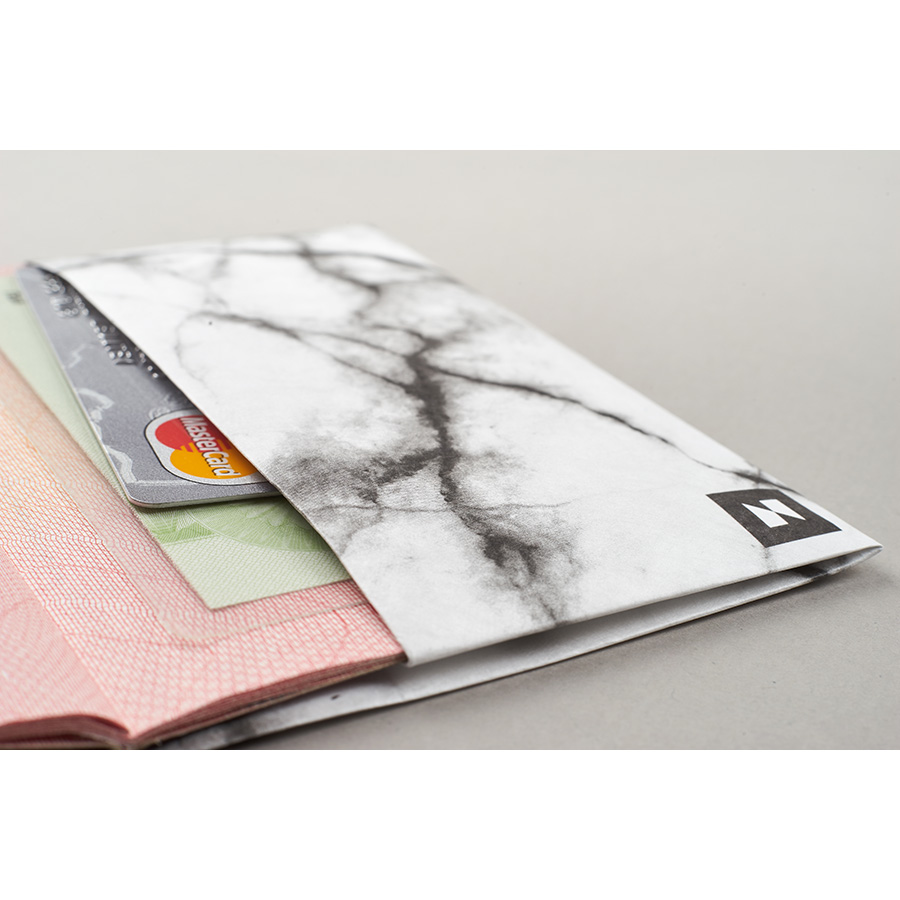 NC-124 Обложка на паспорт - new moonlight; сделан из tyvek® New wallet  - Вид №5