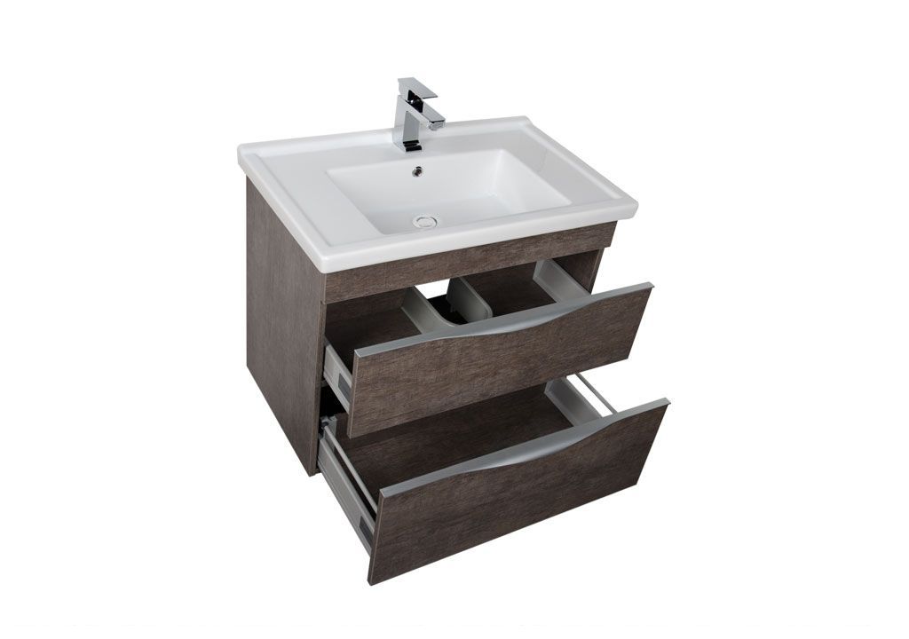 Тумба с раковиной Aquanet Эвора 80 дуб антик 0018300200182324 - Вид №3