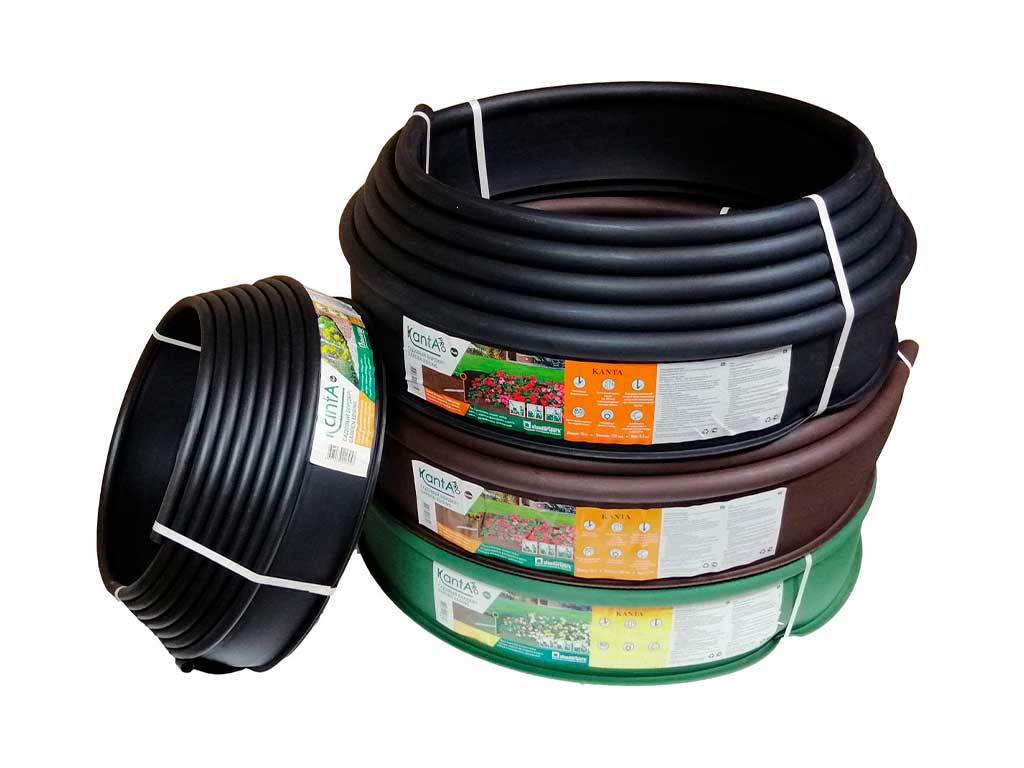 Садовый бордюр "Канта PRO", коричневый ГеоПластБорд GPBST-42 - Вид №2