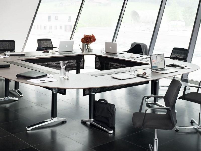 Wiesner-Hager Модульный стол для совещаний с системой управления кабелями Pulse sun-id-1353970 - Вид №4