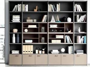 Las Mobili Книжный шкаф открытого офиса Delta evo