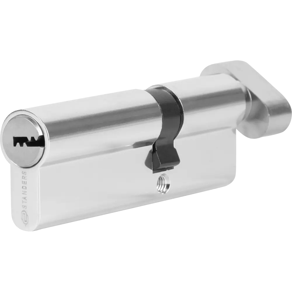 Цилиндр Standers TTAL1-3555CR с вертушкой и ключами, хромированный 82625280 STLM-1532409