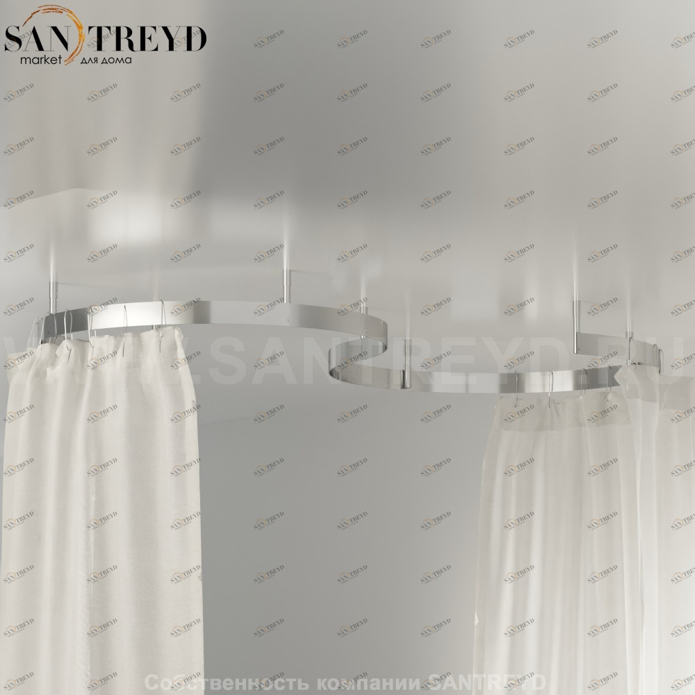 Душевое ограждение COOPER из 8-и сигментов металлическое Agape ADOC0364A