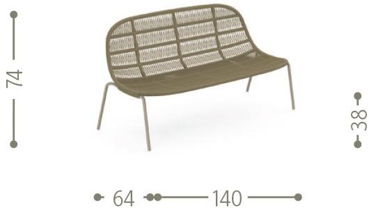 Talenti 2-х местный веревочный садовый диван Panama sun-id-1510767 - Вид №8