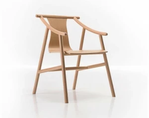 Wiener GTV Design Стул из бука с подлокотниками Magistretti